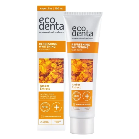 ECODENTA Refreshing Whitening zubní pasta s extraktem z jantaru, 100ml
