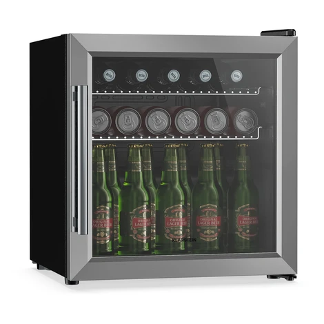 Klarstein Beersafe nápojová chladnička se skleněnými dveřmi | 44 x 48 cm | LED vnitřní osvětlení
