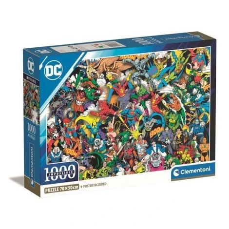 Clementoni Puzzle 1000 ks Kompaktní Impossible DC Comics Justice League 39863