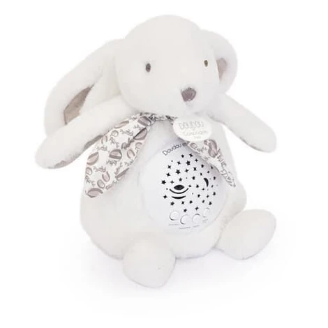 Doudou Hrací skříňka s projekcí Králíček bílý