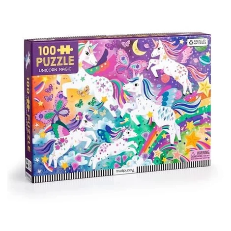 Mudpuppy Puzzle Kouzelní jednorožci 100 dílků