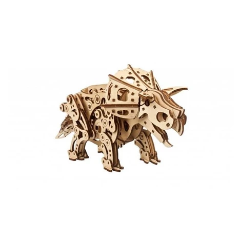 Ugears 3D dřevěné mechanické puzzle Triceratops
