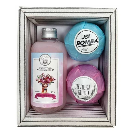 Dárková sada Boho Style (sprchový gel, 2x šumivá pěnivá bomba) Bohemia Gifts & Cosmetics