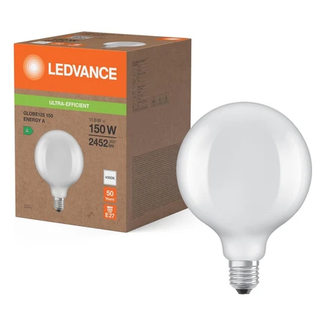 LED Žárovka GLOBE CLASSIC FILAMENT G125 E27/11,6W/230V 4000K - Ledvance 4099854280337