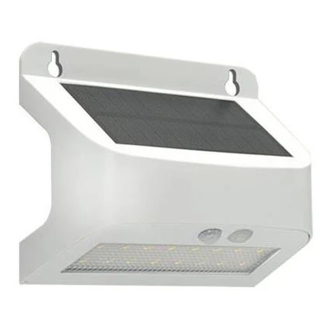 LED Solární nástěnné svítidlo se sen SOLTO LED/6W/3,7V 4000K IP54 2400 mAh bílá OE-STLR64-10