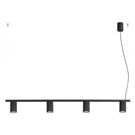SL.2712 - Lustr na lanku KARBON 4xGU10/10W/230V černá SL.2712