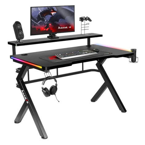 Stůl herní HUZARO Hero 5.0 RGB Black 120cm