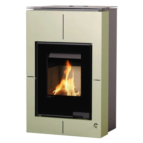 HS Flamingo Krbová kamna AQUAFLAM VARIO SAPORO 11/5kW olivová 650x600x1030mm