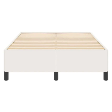 vidaXL Postel s boxspringem Krémová 120 x 190 cm Žebrovaná látka
