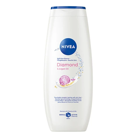 NIVEA Diamond & Argan Oil Pečující sprchový gel 500 ml