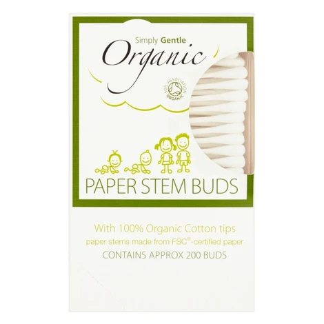 SIMPLY GENTLE Organické vatové tyčinky 200 kusů