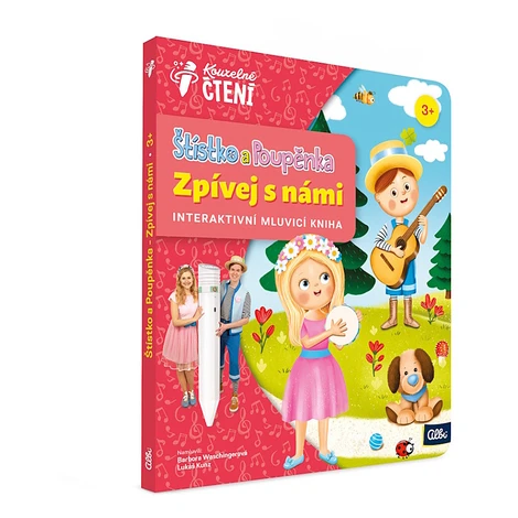 ALBI Kouzelné čtení kniha Štístko a Poupěnka zpívej s námi