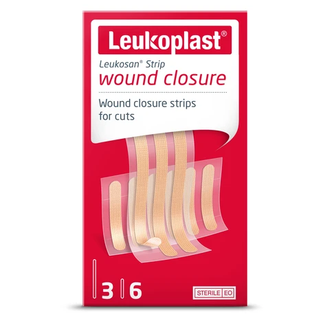 Leukoplast Leukosan Strip náplasťové stehy 2 velikosti, 9ks