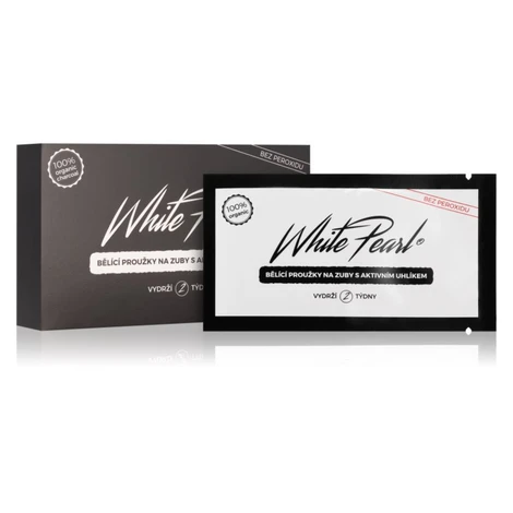 White Pearl Charcoal bělicí zubní pásky 28 ks