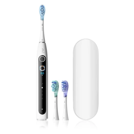 Oclean X Pro 20 Set sonický zubní kartáček + 2 náhradní hlavice s cestovním pouzdrem White