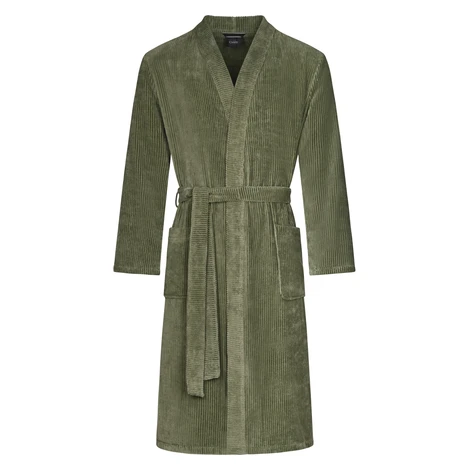 CAWÖ 6540 Pánský župan kimono Cord různé velikosti field-černá Velikost: 48