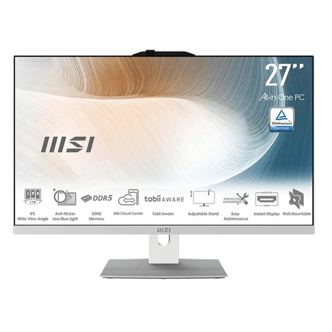 MSI Modern/AM272P 1M-1437EU/27"/FHD/5-120U/16GB/512GB/Intel int/W11P/Bílá/3R