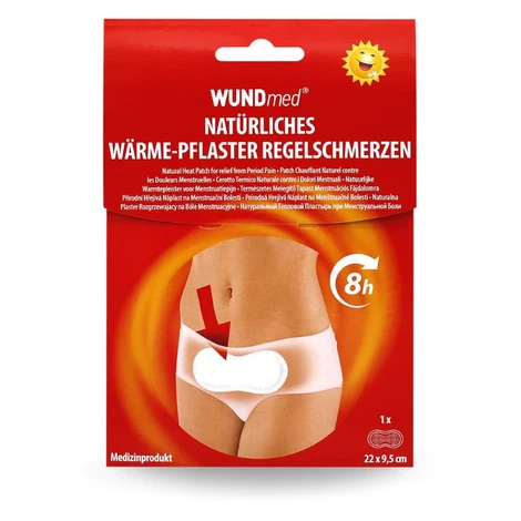 WUNDmed Hřejivá náplast proti menstruačním bolestem 22 cm × 9,5 cm