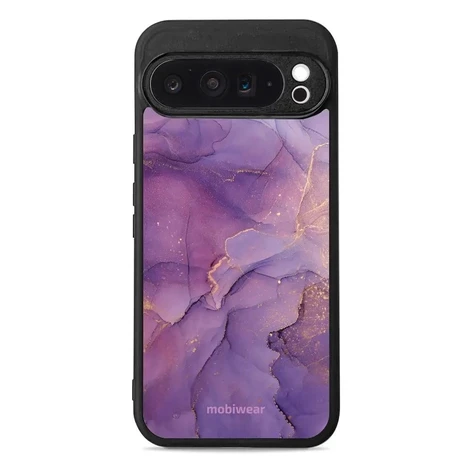 Mobiwear Glossy lesklé pouzdro na Google Pixel 9 Pro XL fialový mramor