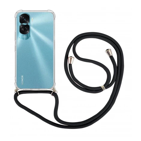 TopQ Kryt Honor 90 Lite 5G s černou šňůrkou průhledný 106210