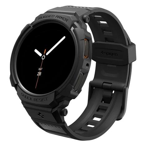 Spigen Rugged Armor Pro Matte Black Samsung Galaxy Watch 8 (44mm)