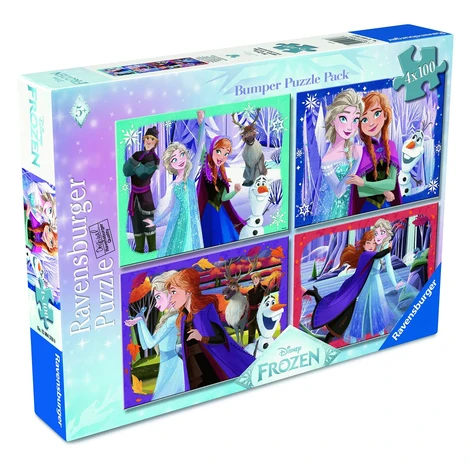 Ravensburger 120043188 Disney: Ledové království 4 × 100 dílků