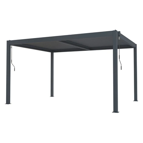 G21 Bioklimatická pergola Austin 4 × 3 m, antracitová hliníková