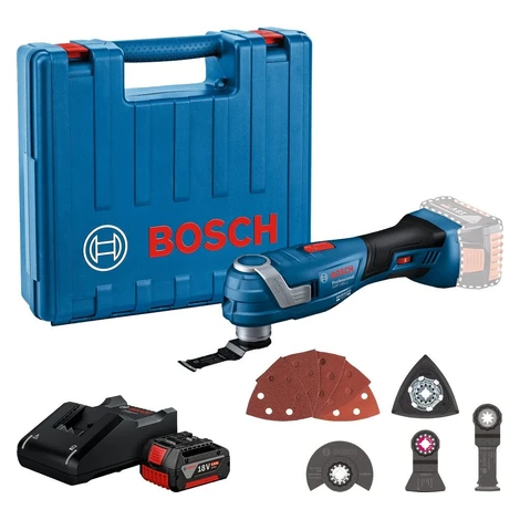 BOSCH Professional Oscilační bruska AKU GOP 185-LI 0.601.8G2.021 (1x4 Ah)