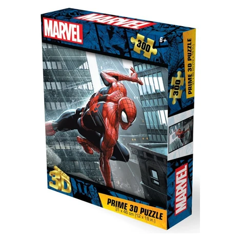 Prime 3D Puzzle s 3D efektem 300 dílků Spider-Man: Strážce města