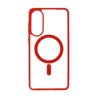 TopQ Zadní kryt Acrylic Color Magsafe pro Samsung Galaxy S25 Edge red