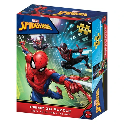 Prime 3D Puzzle s 3D efektem 200 dílků Spider-Man: Paralelní světy