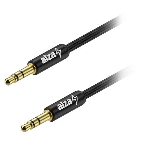 AlzaPower AluCore Audio 3.5mm Jack (M) to 3.5mm Jack (M) 3m černý