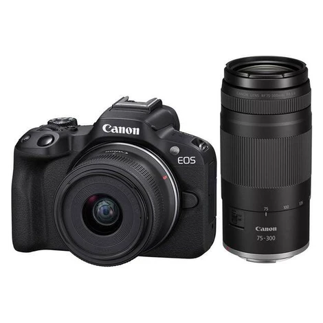 Canon EOS R50 černá + RF-S 18-45mm f/4.5-6.3 IS STM + RF 75-300mm f/4-5.6