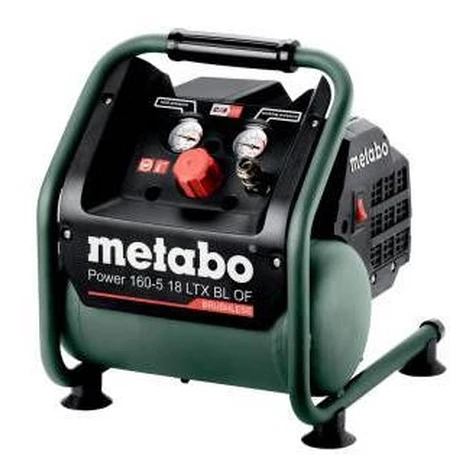 METABO Kompresor se vzdušníkem 5l, bezolejový AKU Power 160-5 18 LTX BL OF (bez AKU)