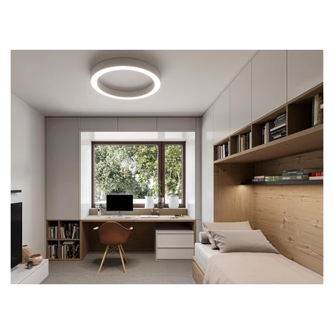 LED2 1273653DTW Stropní svítidlo SATURN SLIM 60, B DALI TW/PUSH TW 50W 3000K-4000K černá