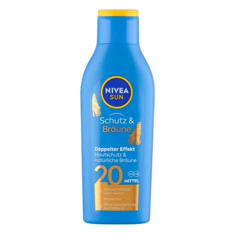 NIVEA Mléko na opalování podporující zhnědnutí SPF20 200 ml
