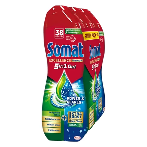 Somat Gel do myčky 5v1 Excellence Premium XXXL Pack