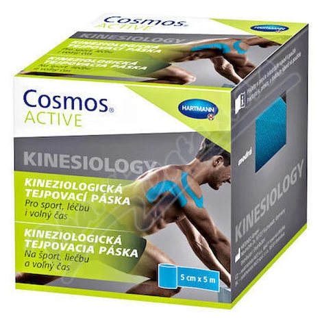 Cosmos Active - Kinezio tejpovací  páska 5 cm x 5 m modrá 5 cm x 5 m