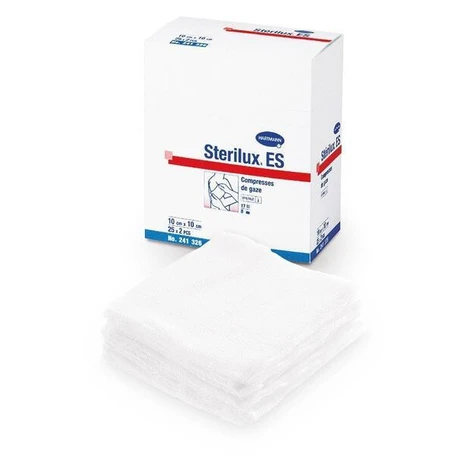 Gáza kompresní Sterilux ES nesterilní 17vl.8vr. / 100 ks 10 x 10 cm
