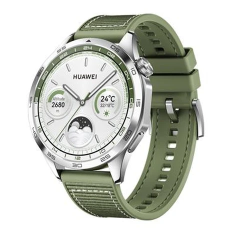 Huawei Watch GT 4/46mm/Silver/Elegant Band/Green