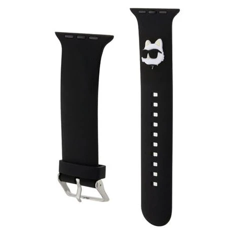 Karl Lagerfeld Choupette Head NFT řemínek Apple Watch 42/44/45/49 černý