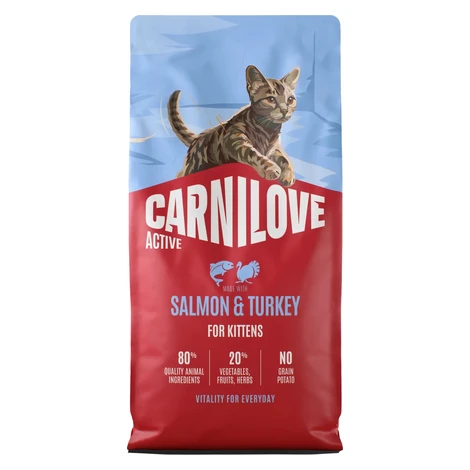 Granule CARNILOVE Active pro koťata losos a krůta 6 kg
