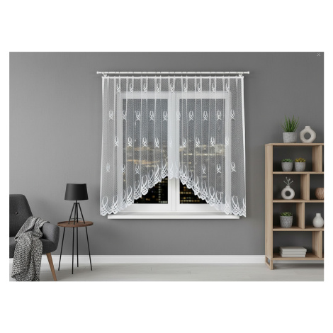 Dekorační oblouková krátká záclona na žabky GOSIA 300x160 cm MyBestHome