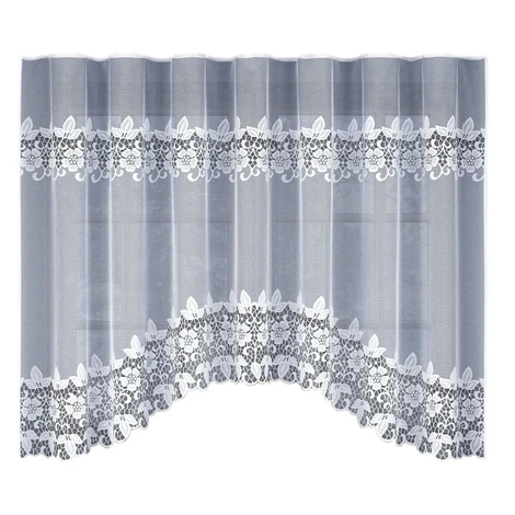 Dekorační žakárová záclona s řasící páskou MARTHA 150 bílá 300x150 cm MyBestHome MyBestHome PRO