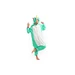 Mentolový overal kigurumi s motivem jednorožce
