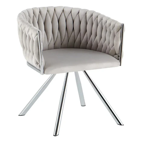 Tempo Kondela Otočné jídelní křeslo HELIN - šedá