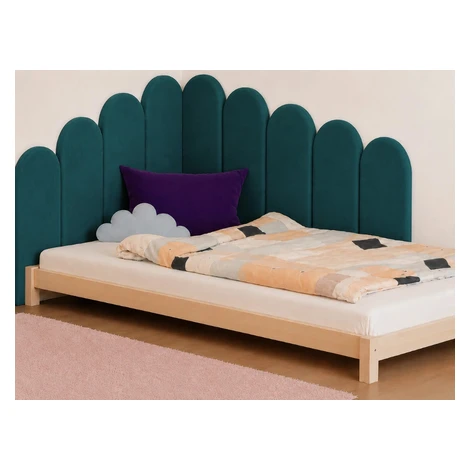 Nástěnný čalouněný panel VELVET ve tvaru oblouku Zvolte barvu: Starorůžová, Zvolte rozměr: 20x60