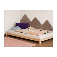 Čalouněný panel na zeď HORY - levá strana VELUR Zvolte barvu: Tmavě modrá, Zvolte rozměr: 80x140