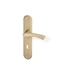 Dveřní kování ACT Pia OV (F4), klika-klika, WC klíč, AC-T F4 (hliník bronz), 90 mm