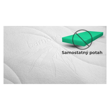 BEDTON Samostatný potah na matraci BAMBOO podšitý rounem (380g/m²) - bez matrace Šířka: 100 cm, 